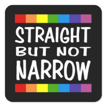 Straight But Not Narrow Sticker - Square