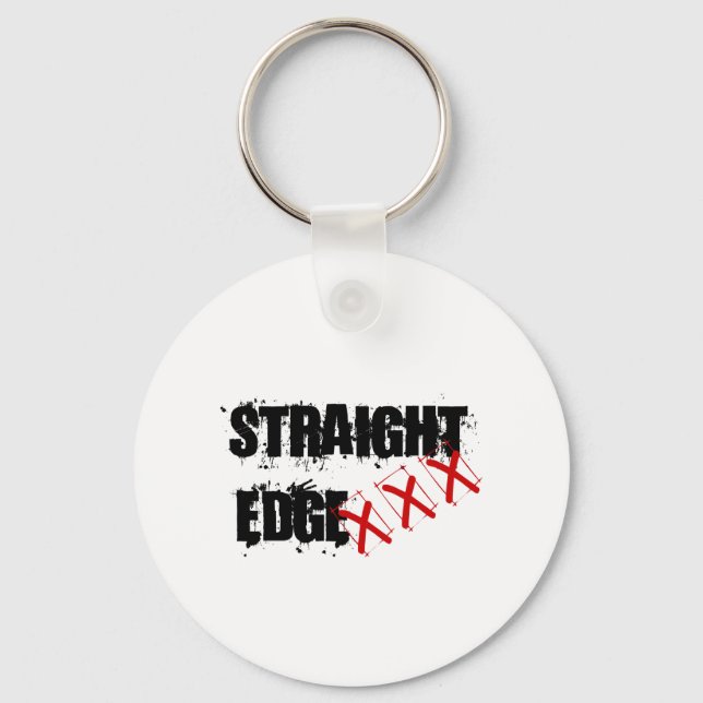 Straight Edge Box Sqr Keychain (Front)