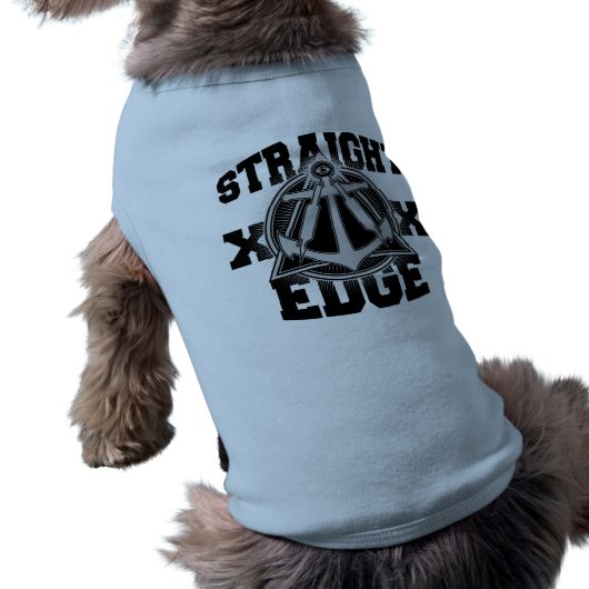Straight Edge Compass Doggie Ringer shirt (Back)