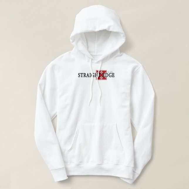 Straight Edge Hoodie | Zazzle