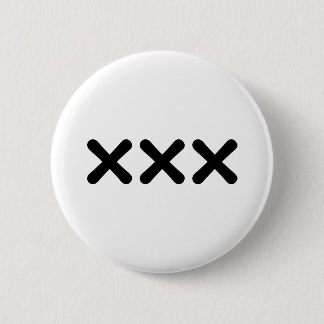 straight edge - punk pinback button (Front)