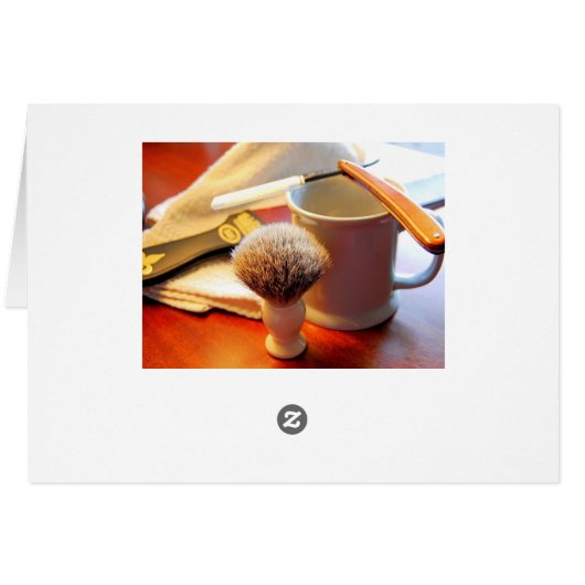 Straight Edge Razor Card (Back Horizontal)