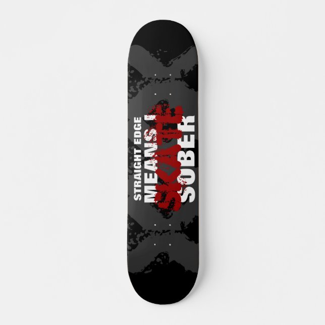 STRAIGHT EDGE Skateboard Deck (Front)