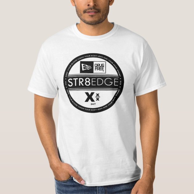 Straight Edge T-Shirt | Zazzle