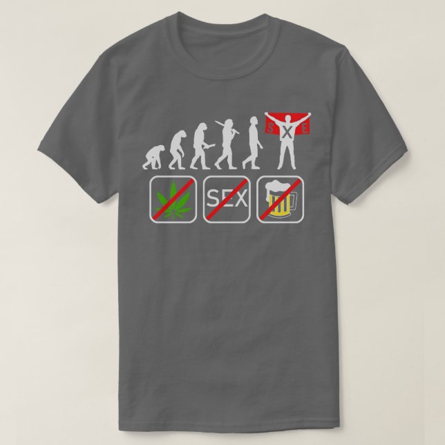 Straight Edge Vegan Against Drugs Punk 8 T-Shirt (Design Front)