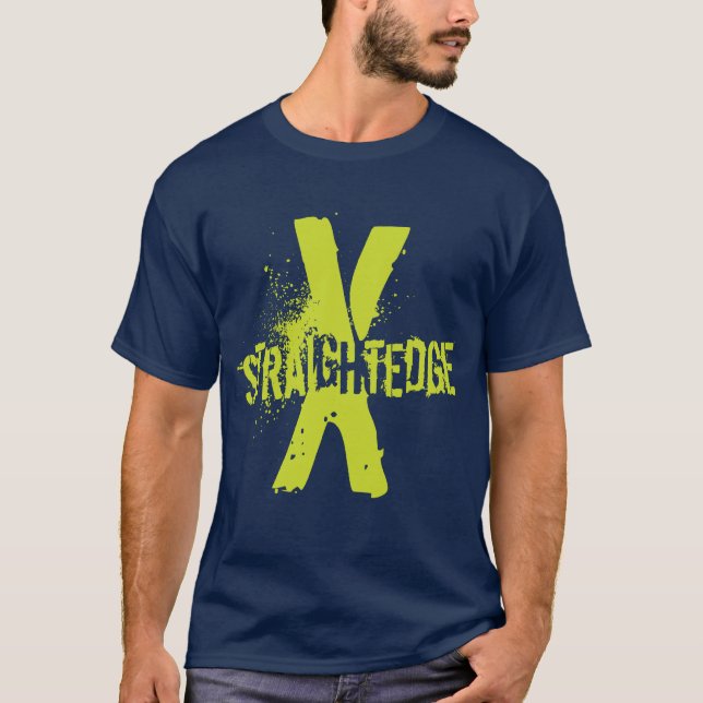 Straight Edge X green T-Shirt (Front)