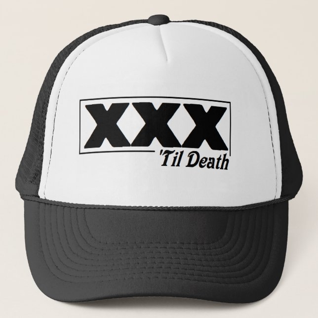 straight edge XXX 'til Death logo cap (Front)