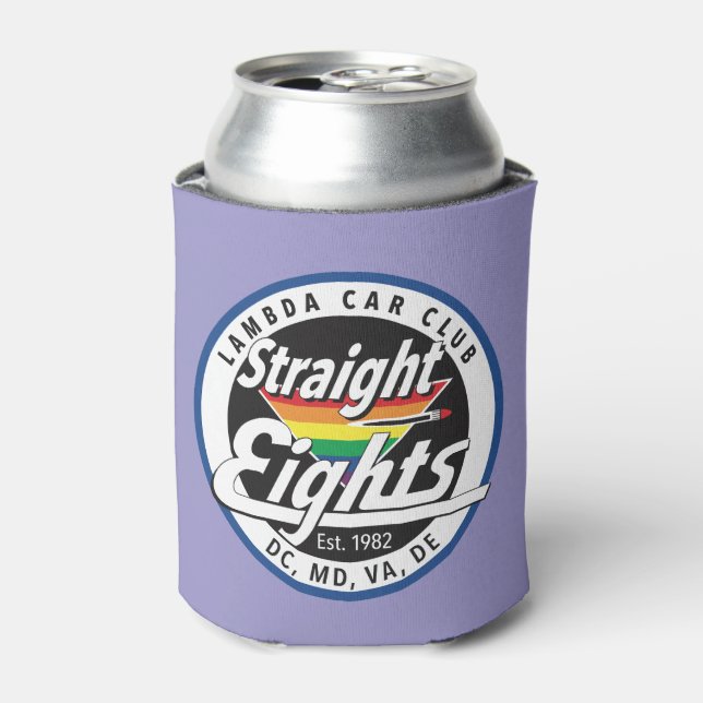 Straight Eights/LCCI Can Cooler (Lavender) (Can Front)