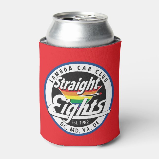 Straight Eights/LCCI Can Cooler (Red) (Can Front)
