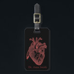 Straight From The Heart Gifts For Medical Nerds Luggage Tag<br><div class="desc">Edited vintage image of an Anatomical Heart with names of each part. ( Now you know EVERY PART OF my heart!:D ) Makes a great geek/funny/love gift for your significant someone or gift it for yourself, especially for a cardiologist, would make a great conversation starter too. Please personalize it with...</div>