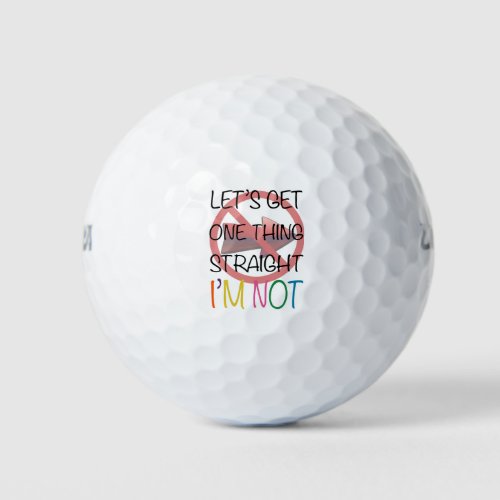 Straight Golf Balls