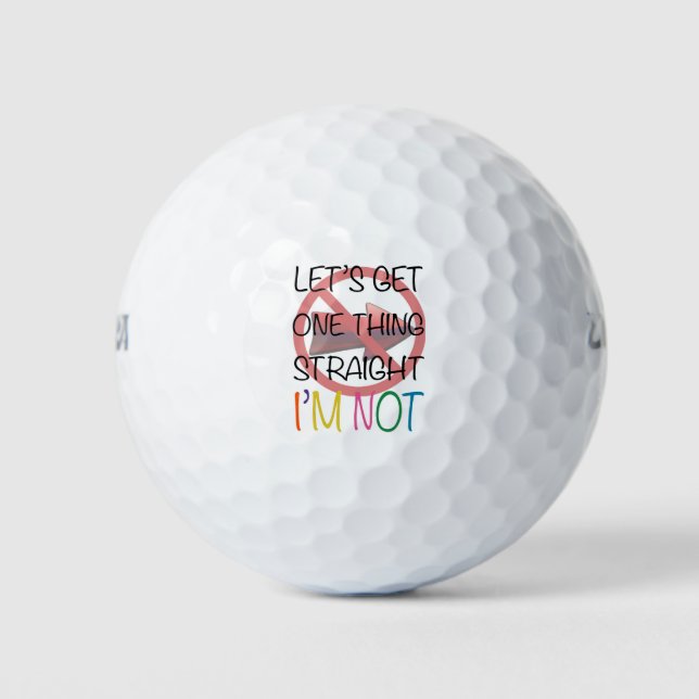 Straight Golf Balls (Front)