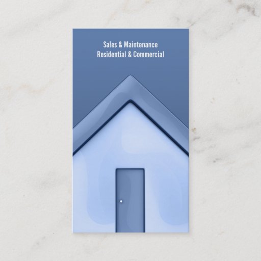 Customizable Straight House Business Card