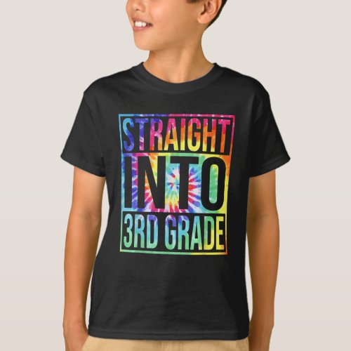 Straight Into 3rd Grade First Day Of School  T_Shirt