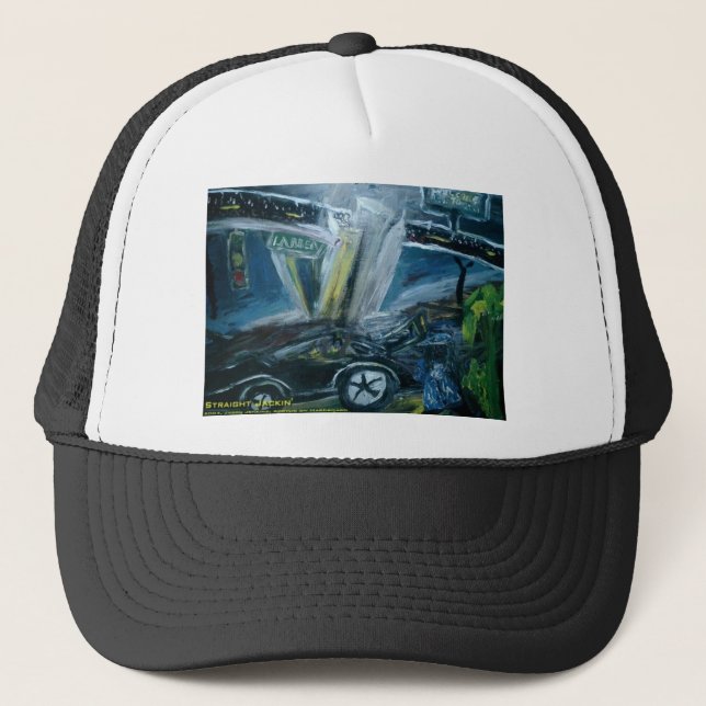 straight jackin' trucker hat (Front)