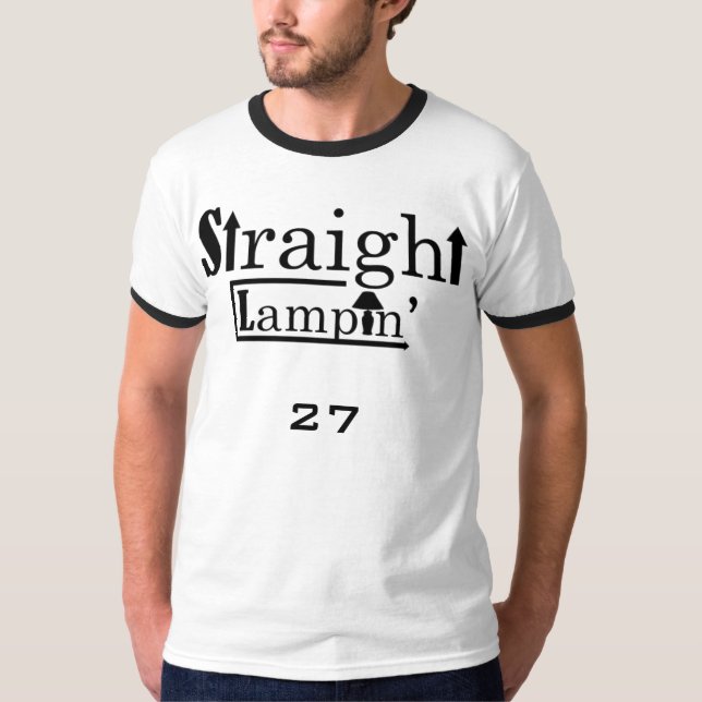 Straight Lampin' - Angel Back Warrior T-Shirt (Front)