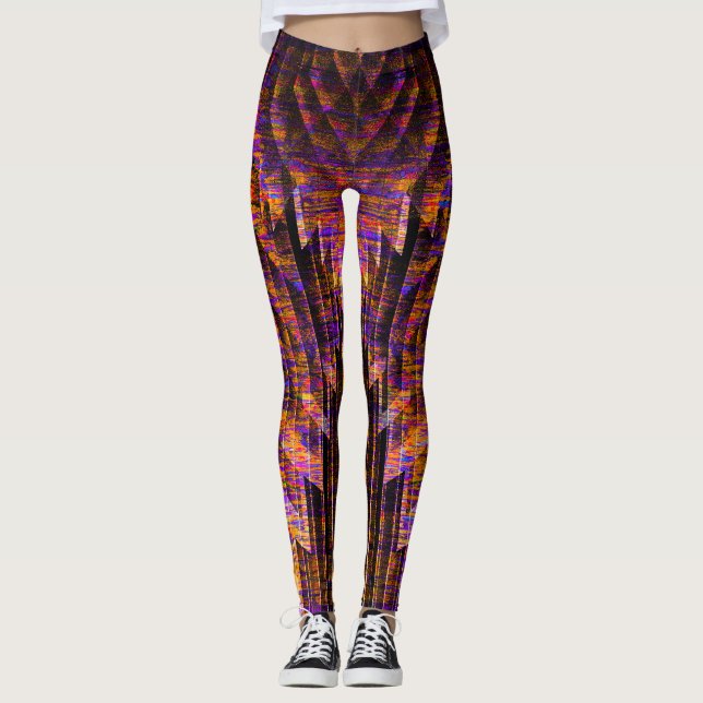 Straight Lines Leggings (Front)