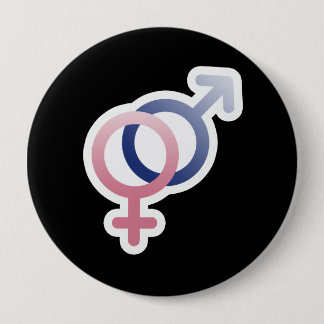 STRAIGHT LOVE SYMBOLS PINBACK BUTTON