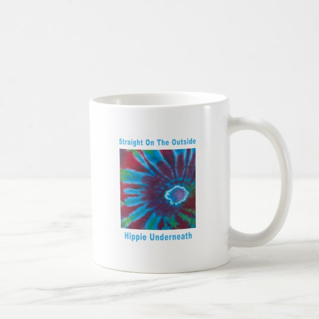 Straight on the Outside, Hippie Underneath Coffee Mug (Right)