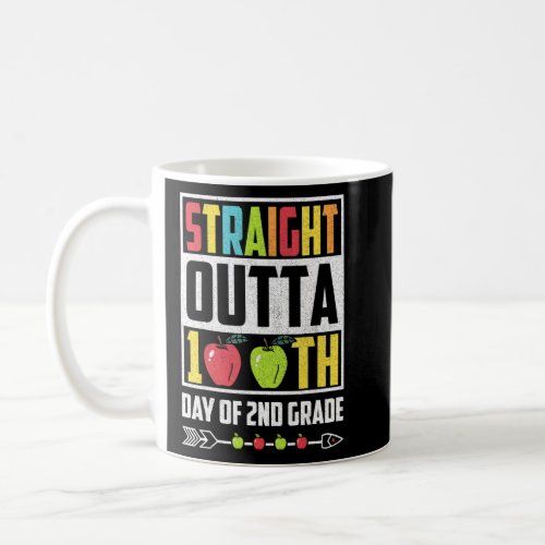 Straight Outta 100 Days Of Second Grade Boys Girls Coffee Mug
