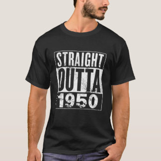 Straight Outta 1950 71Th Birthday Gift 71 Year Old T-Shirt