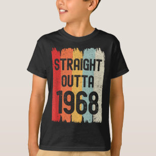 Straight Outta 1968 Funny Retro Birthday Awesome S T-Shirt