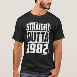 Straight Outta 1982 40Th Birthday Gifts Vintage Me T-Shirt