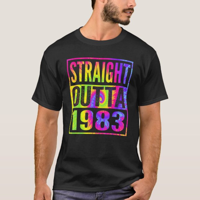 Straight Outta 1983 39th Birthday  For Her Him T-Shirt (Front)