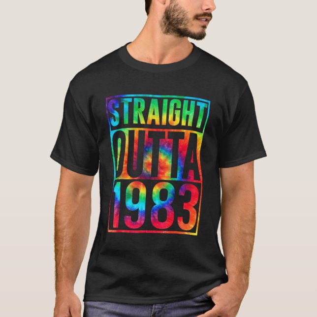 Straight Outta 1983 Dirty Thirty  40th Birthday T-Shirt (Front)