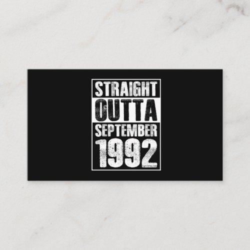 Straight Outta 1992 29th Birthday Business Card