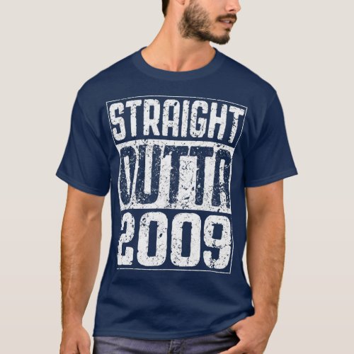 Straight Outta 2009  12th Birthday Gift T_Shirt