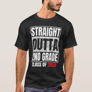 Straight Outta 2nd Grade Graduation Grad Class of  T-Shirt