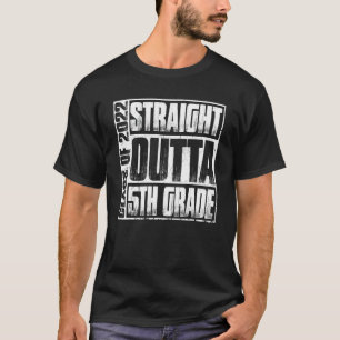 Straight Outta 5th Grade Graduation 2022 Boys Girl T-Shirt