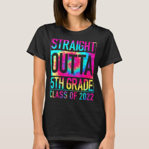 Straight Outta 5th Grade Graduation Fifth Grade T T-Shirt