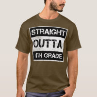 Straight Outta 6th Grade Vintage Distressed Souven