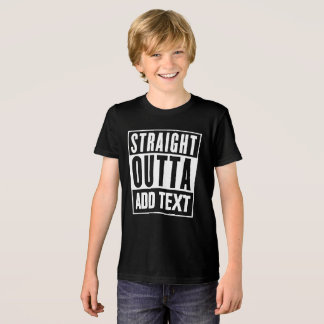 Straight Outta - Add Your Own Text Here Tri-Blend Shirt