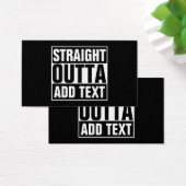 STRAIGHT OUTTA - add your text here/create own (Desk)