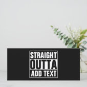STRAIGHT OUTTA - add your text here/create own (Standing Front)