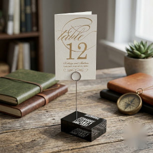 STRAIGHT OUTTA - add your text here/create own Table Card Holder