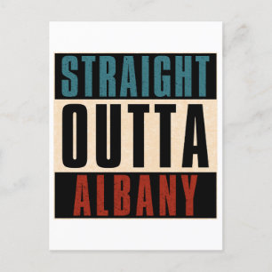 Straight Outta Albany New York NY Postcard