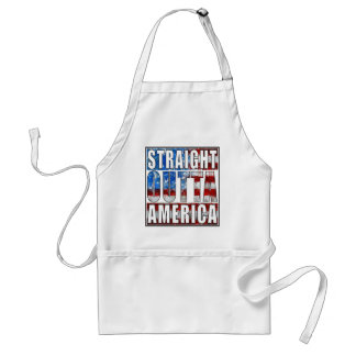straight outta America.jpg Adult Apron