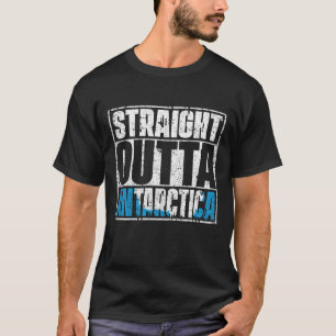 Straight Outta Antarctica Flag T-Shirt