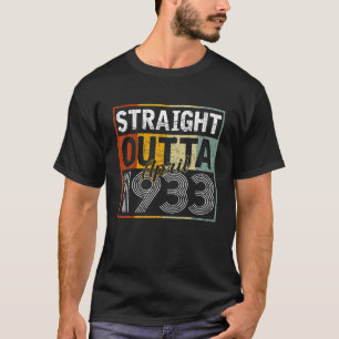 Straight Outta April 1933 Men Women Vintage 89Th B T-Shirt