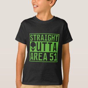 Straight Outta Area 51 Alien Ufo Hunting T-Shirt