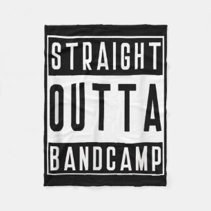Straight Outta Band Camp Funny Marching Band Tee Fleece Blanket