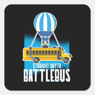 Straight Outta Battlebus Parody Square Sticker