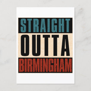 Straight Outta Birmingham Alabama AL Holiday Postcard