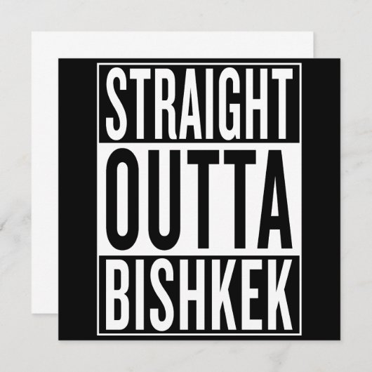 straight outta Bishkek (Front/Back)