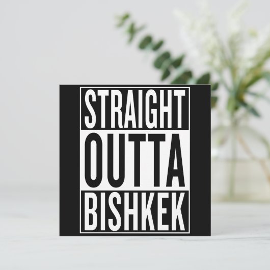 straight outta Bishkek (Standing Front)