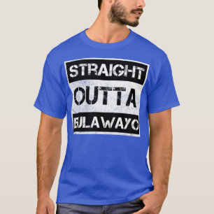 Straight Outta Bulawayo Zimbabwe Vintage Distresse T-Shirt